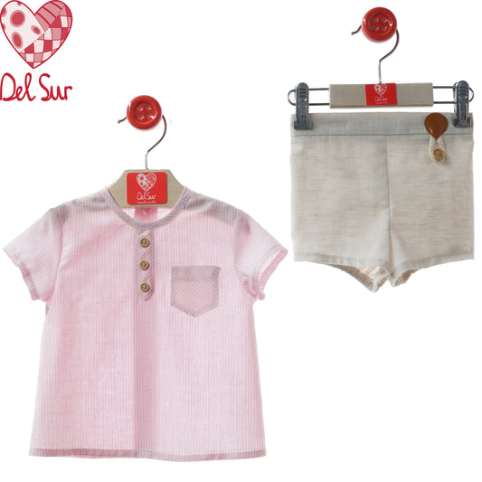 CONJUNTO BABY SET REF. 0280VER-26 "PALMA" - DEL SUR