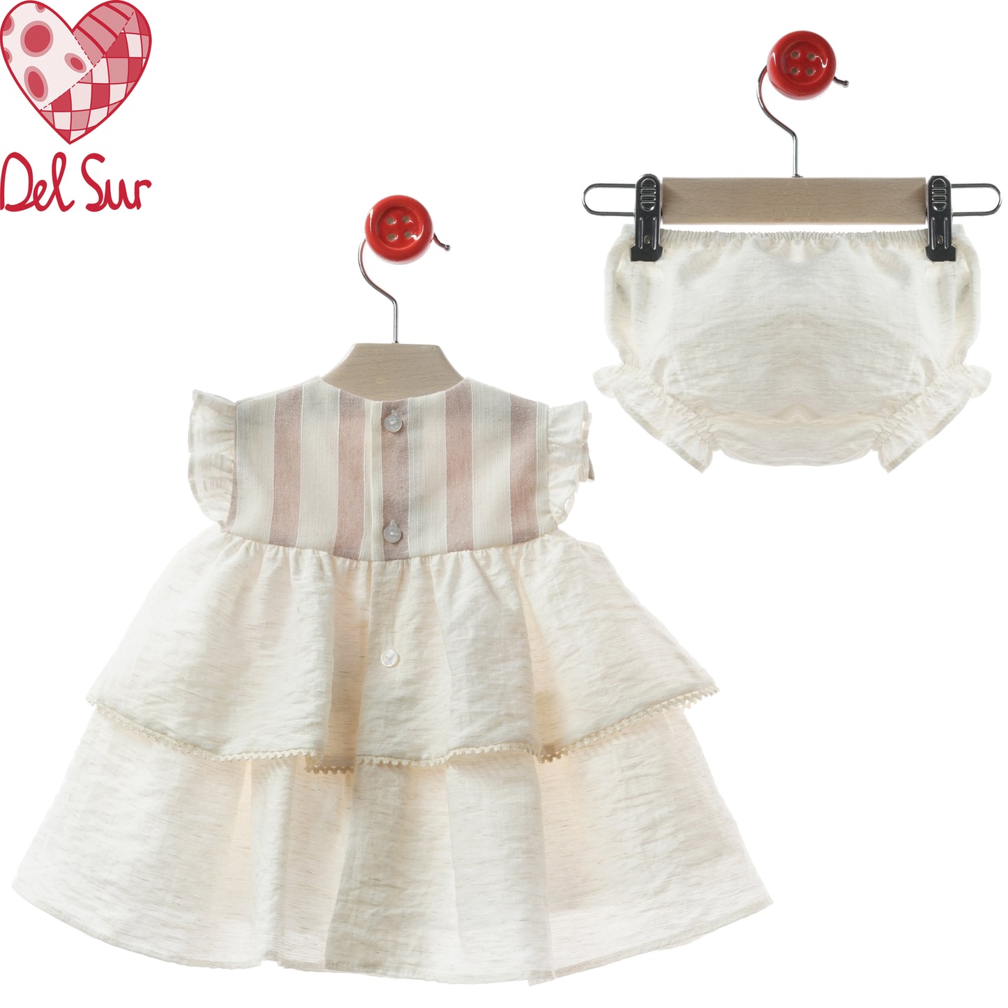 VESTIDO BABY DRESS REF. 0374VER-26 "TRIESTE" - DEL SUR