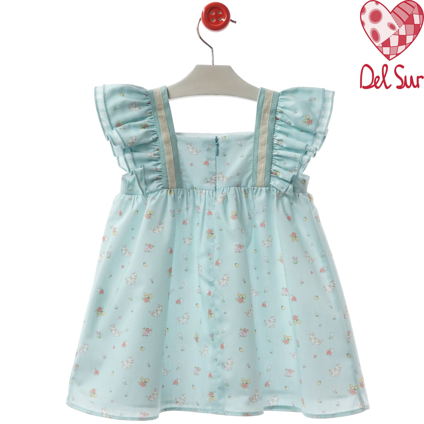 VESTIDO GIRL DRESS REF. 0551VER-26 "MÓDENA" - DEL SUR