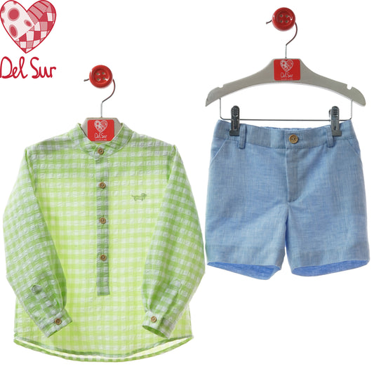 TRAJE BOY SET (SHIRT & PANTS) REF. 1240VER-26 "CATANZARO" - DEL SUR
