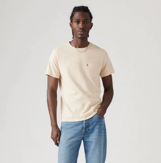 CAMISETA SS CLASSIC POCKET TEE FOG SLUB JERSEY. - LEVIS