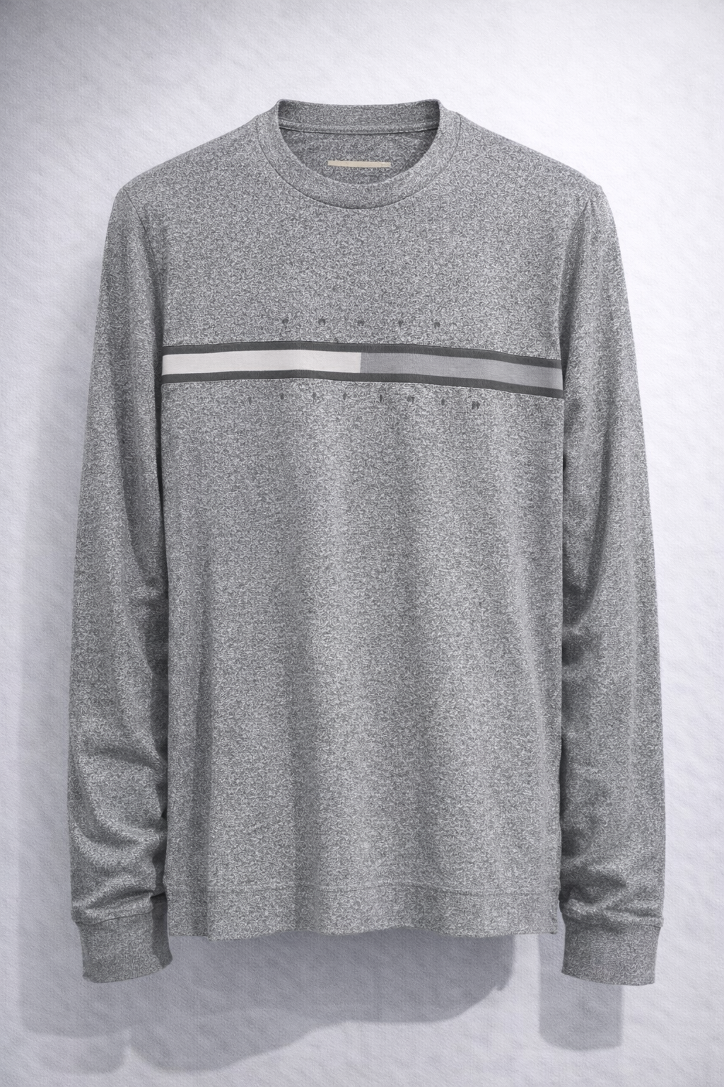 CAMISETA TONAL TINO LS TEE GREY - TOMMY HILFIGER