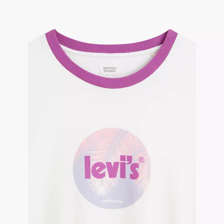 CAMISETA WOMAN WHITE/PURPLE - LEVIS