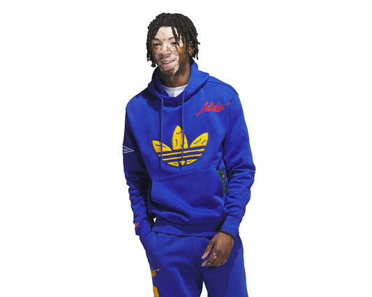 HOODIE MEN C BADGE HOODIE TEAM ROYAL BLUE - ADIDAS