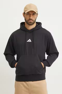 HOODIE MEN M FEELCOZY HD BLACK/WHITE - ADIDAS