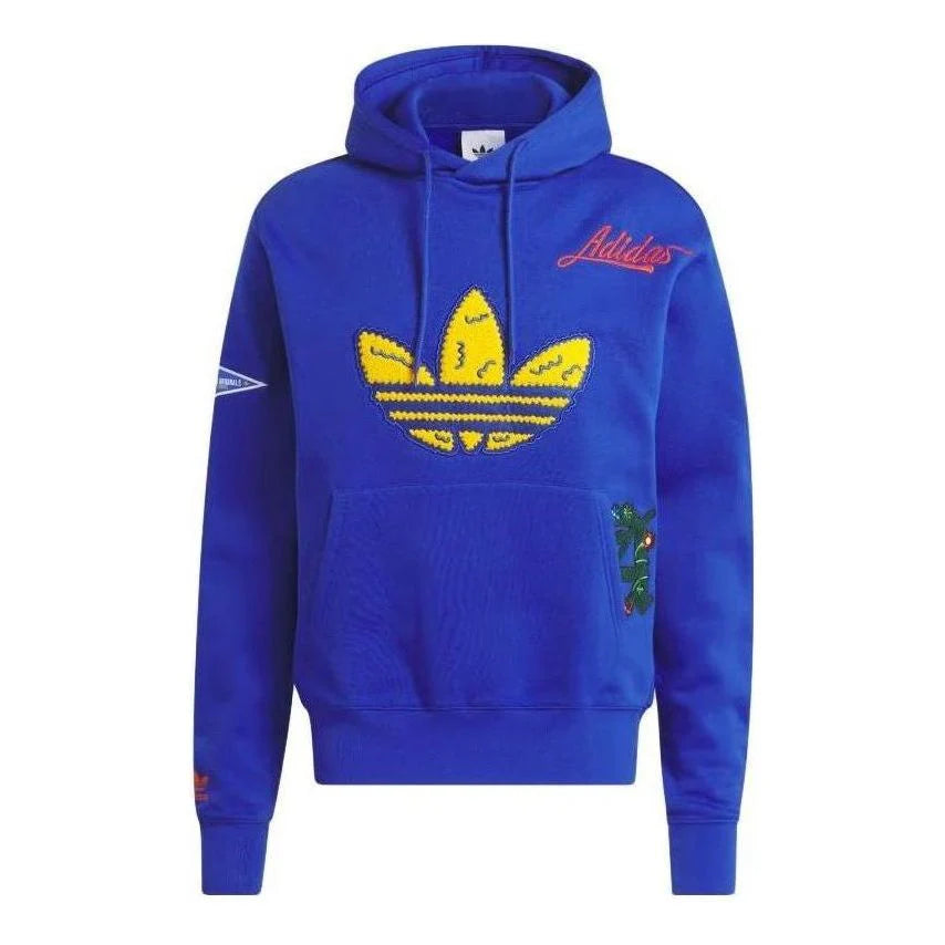 HOODIE MEN C BADGE HOODIE TEAM ROYAL BLUE - ADIDAS