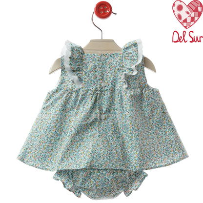 VESTIDO BABY DRESS WITH DIAPER COVER REF. 0073VER-26 "VERONA" - DEL SUR