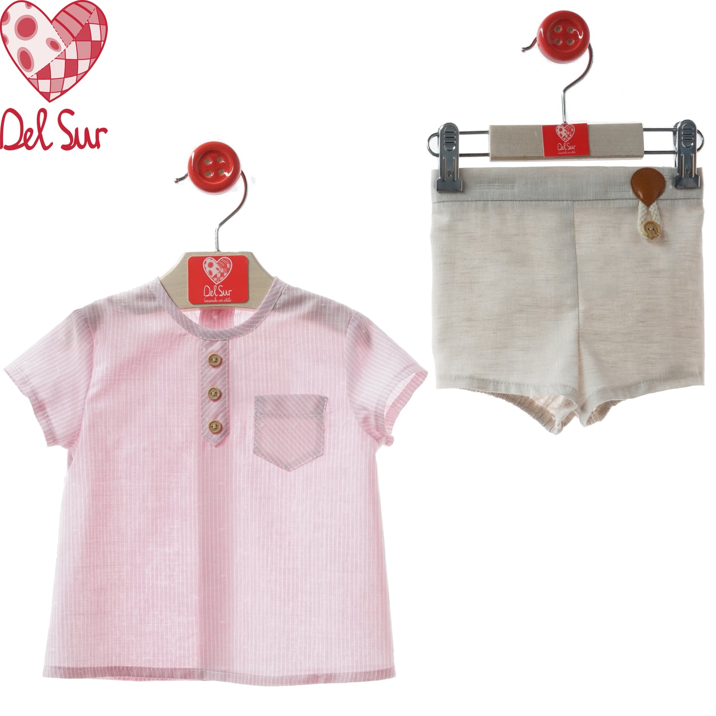 CONJUNTO BABY SET REF. 0280VER-26 "PALMA" - DEL SUR