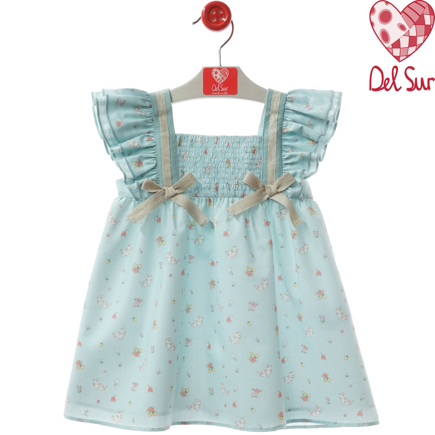 VESTIDO GIRL DRESS REF. 0551VER-26 "MÓDENA" - DEL SUR