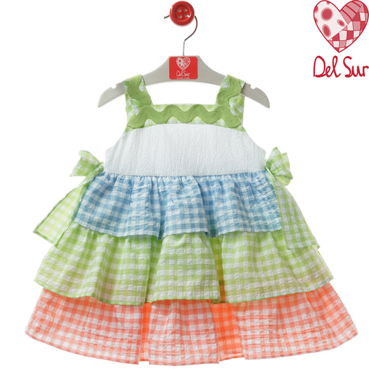 VESTIDO GIRL DRESS REF. 0552VER-26 "CATANZARO" - DEL SUR