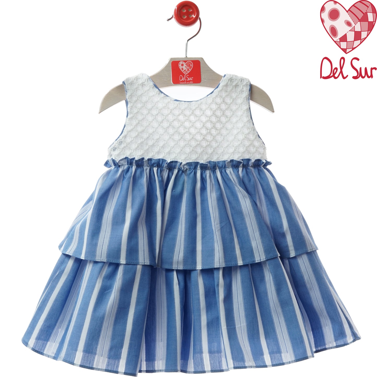 VESTIDO GIRL DRESS REF. 0563VER-26 "ALESSANDRIA" - DEL SUR