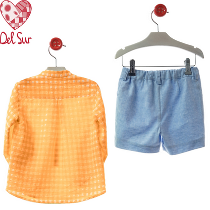 TRAJE BOY SET (SHIRT & PANTS) REF. 1240VER-26 "CATANZARO" - DEL SUR
