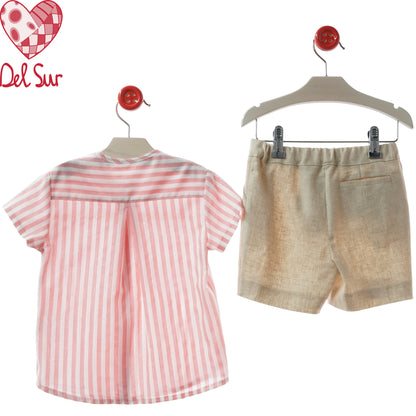 TRAJE BOY SET (SHIRT & PANTS) REF. 1241VER-26 "VERONA" - DEL SUR