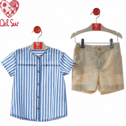 TRAJE BOY SET (SHIRT & PANTS) REF. 1241VER-26 "VERONA" - DEL SUR