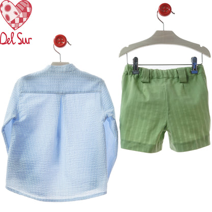 TRAJE BOY SET (SHIRT & PANTS) REF. 1242VER-26 "PISA" - DEL SUR