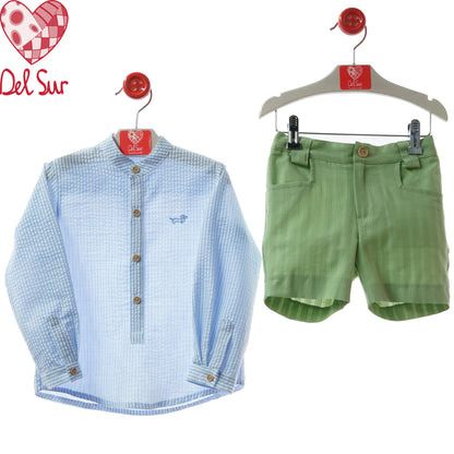 TRAJE BOY SET (SHIRT & PANTS) REF. 1242VER-26 "PISA" - DEL SUR