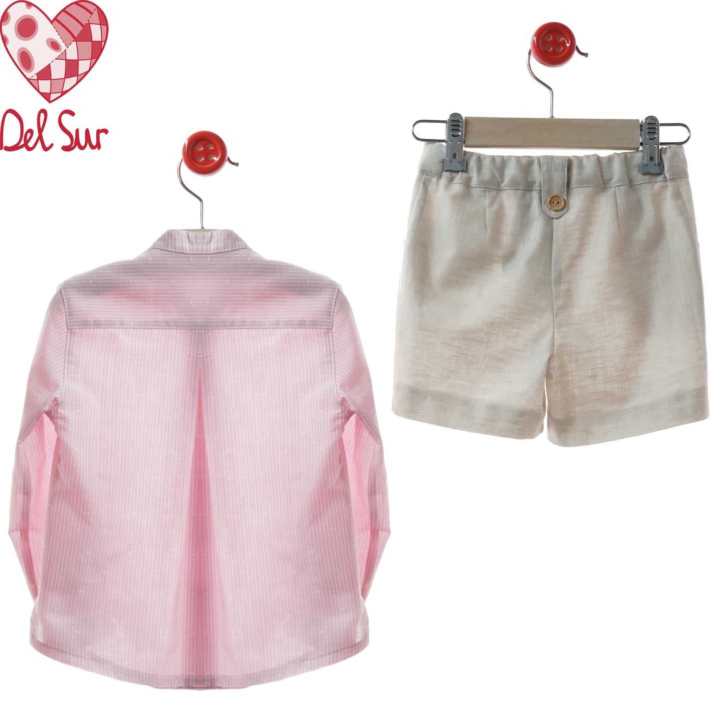 TRAJE BOY SET (SHIRT & PANTS) REF. 1243VER-26 "PALMA" - DEL SUR