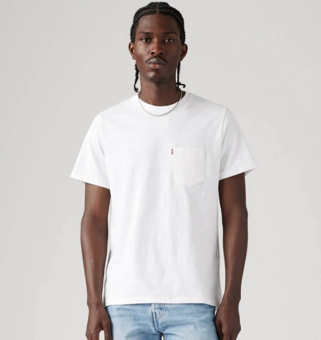 CAMISETA SS CLASSIC POCKET TEE WHITE + SLUB JERSE - LEVIS