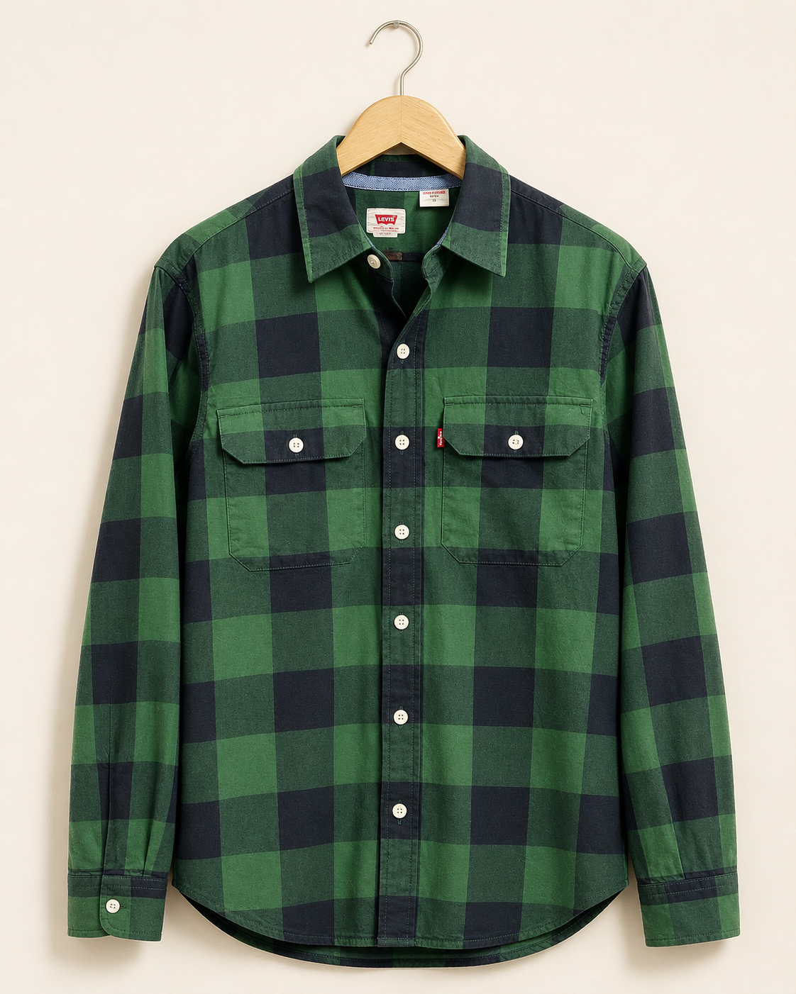 CAMISA CLASSIC WORKER ALBANY PLÁCIDO DARK GREEN  - LEVIS