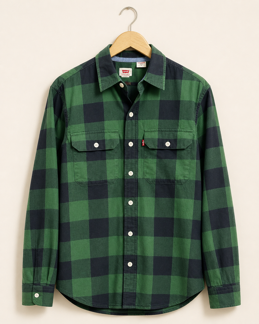 CAMISA CLASSIC WORKER ALBANY PLÁCIDO DARK GREEN  - LEVIS