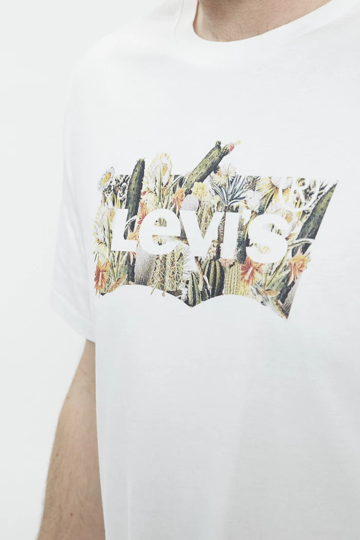 CAMISETA MEN WHITE FLOWER - LEVIS