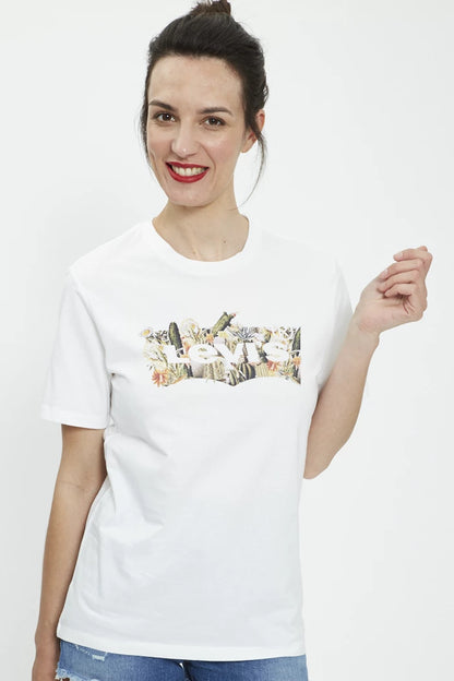 CAMISETA MEN WHITE FLOWER - LEVIS