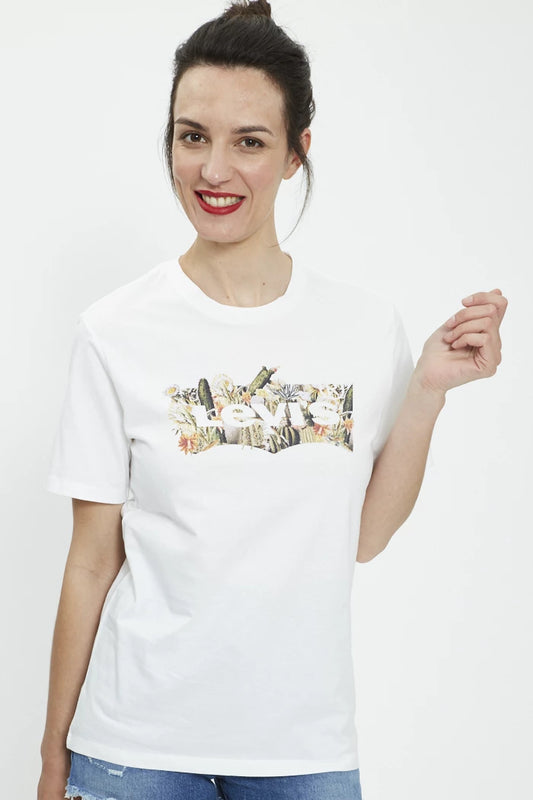 CAMISETA MEN WHITE FLOWER - LEVIS