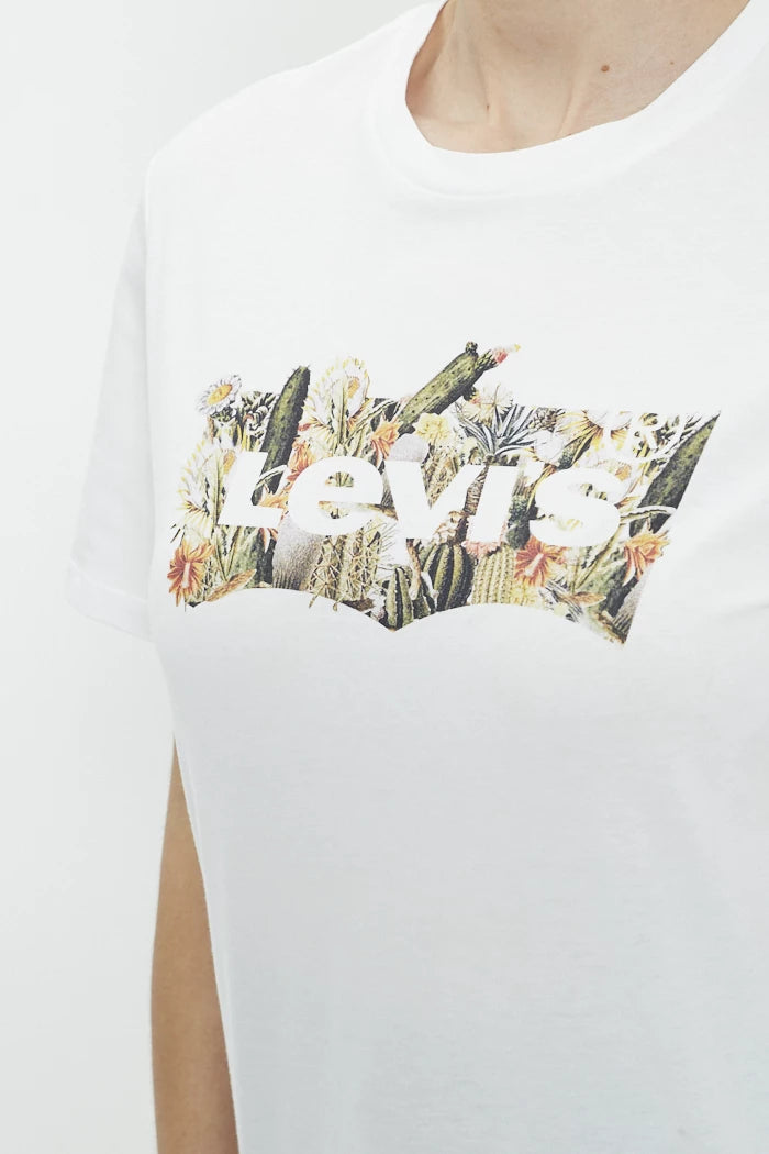 CAMISETA MEN WHITE FLOWER - LEVIS