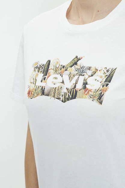 CAMISETA MEN WHITE FLOWER - LEVIS