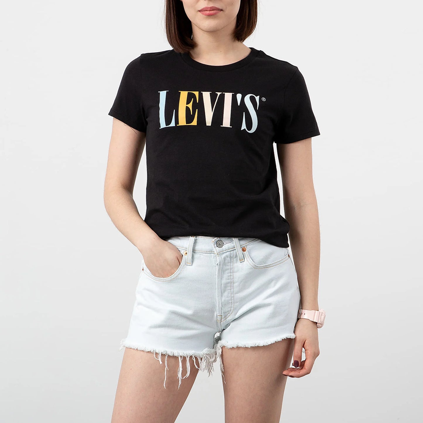 CAMISETA WOMAN BLACK/COLORES - LEVIS