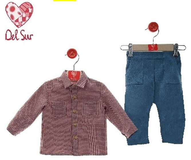CONJUNTO BEBE PANT. LARGO ART.2876 F.MANIQUÍ - DEL SUR