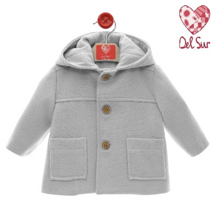 TRENCA BEBE CON CAPUCHA ART.3993 PAÑO - DEL SUR