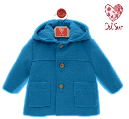 TRENCA BEBE CON CAPUCHA ART.3993 PAÑO - DEL SUR