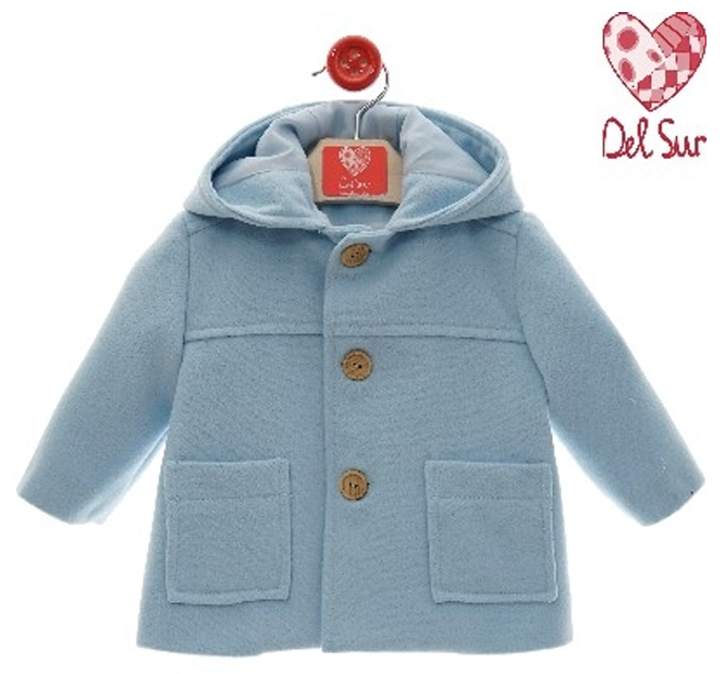 TRENCA BEBE CON CAPUCHA ART.3993 PAÑO - DEL SUR