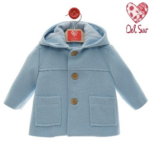 TRENCA BEBE CON CAPUCHA ART.3993 PAÑO - DEL SUR