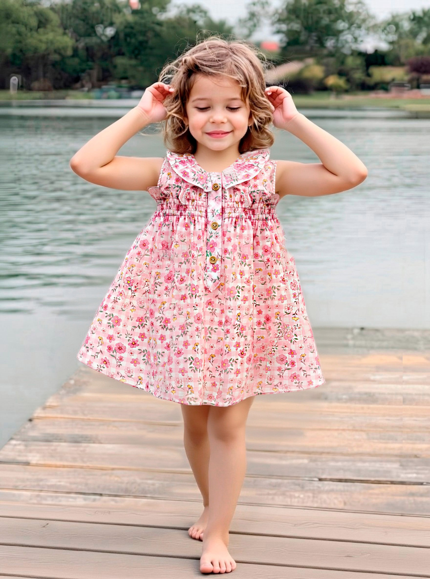 VESTIDO BABY DRESS REF. 0376VER-26 "PALMA" - DEL SUR
