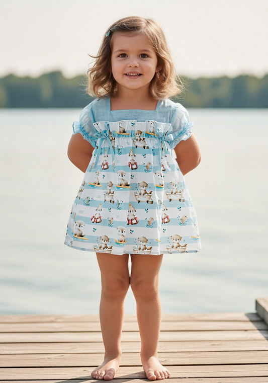VESTIDO BABY DRESS REF. 0377VER-26 "CATANIA" - DEL SUR