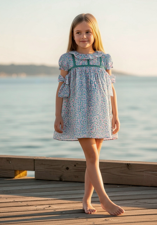 VESTIDO GIRL DRESS REF. 0564VER-26 "MALTA" 27 - DEL SUR