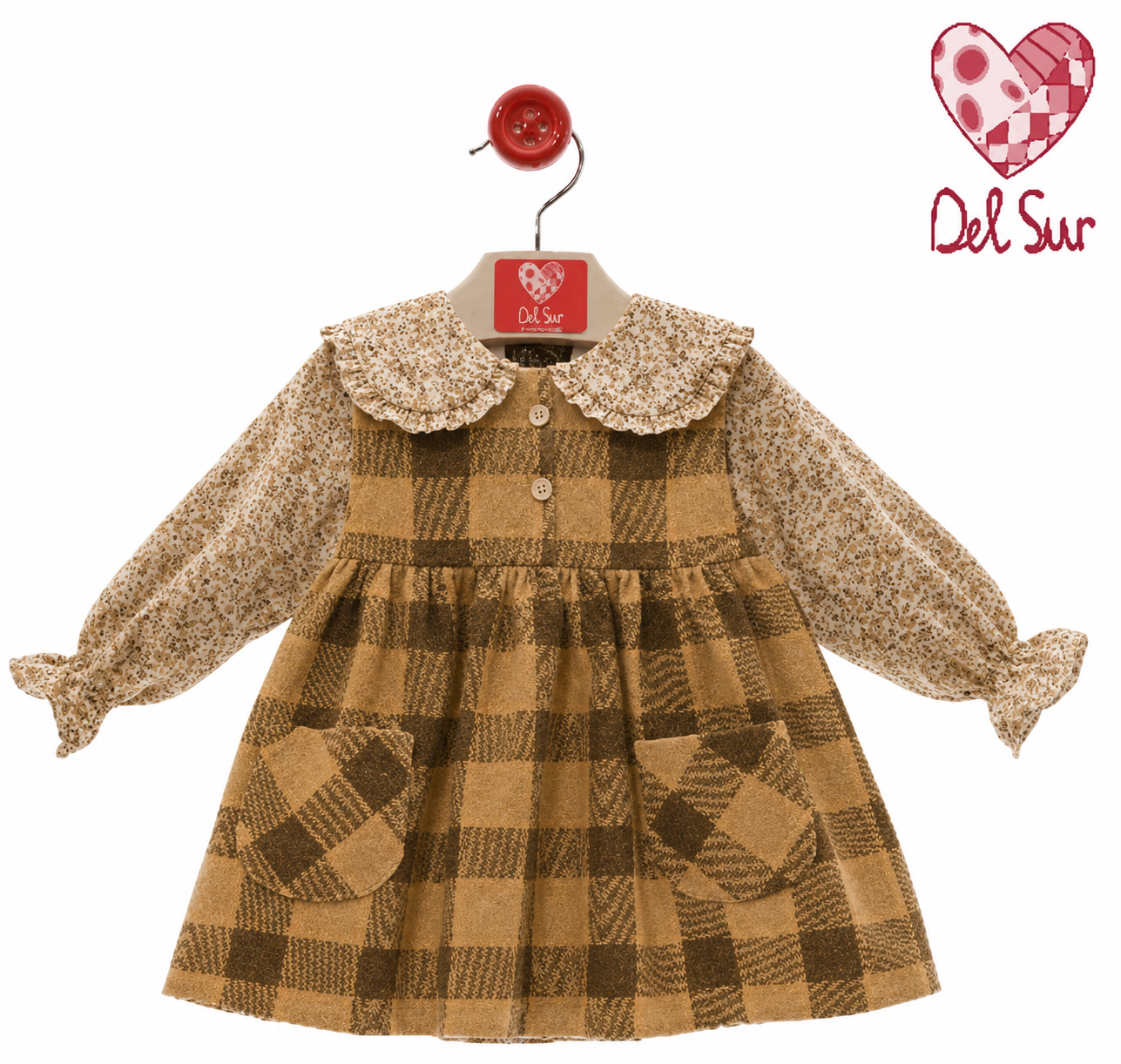 VESTIDO BEBE ART.5137 F.GANCHILLO - DEL SUR