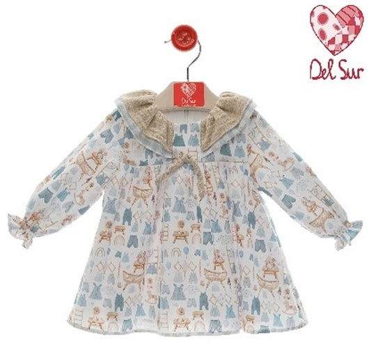 VESTIDO BEBE ART.5140 F.OVILLO - DEL SUR
