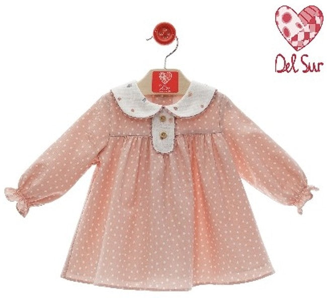 VESTIDO BEBE ART.5145 F.ENTRETELAS - DEL SUR