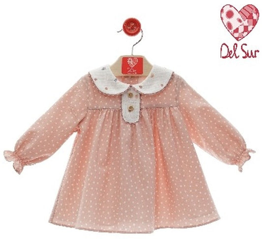 VESTIDO BEBE ART.5145 F.ENTRETELAS - DEL SUR