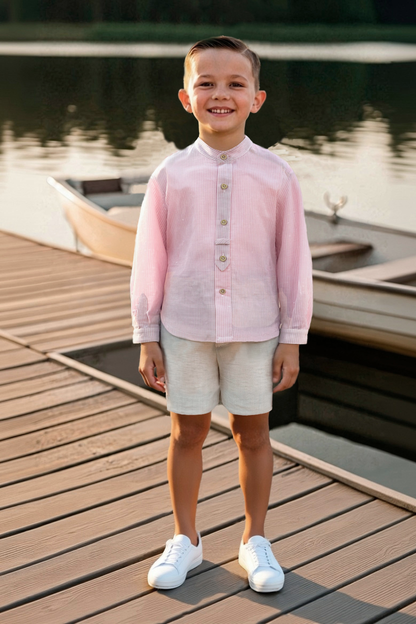 TRAJE BOY SET (SHIRT & PANTS) REF. 1243VER-26 "PALMA" - DEL SUR