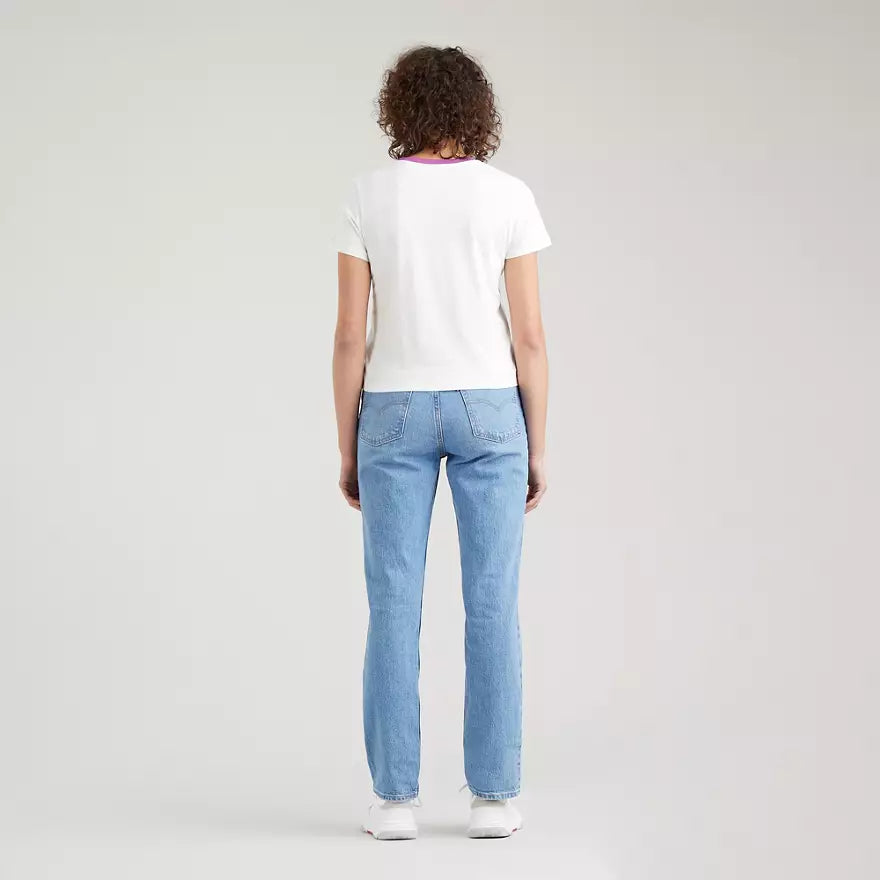 CAMISETA WOMAN WHITE/PURPLE - LEVIS