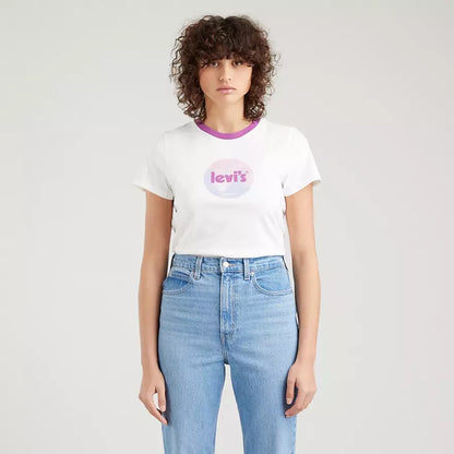 CAMISETA WOMAN WHITE/PURPLE - LEVIS
