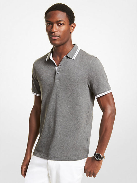 POLO MEN MLCT GY HTHR - MICHAEL KORS