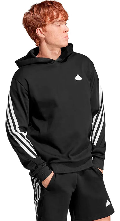 HOODIE MEN M FI 3S HD BLACK/WHITE - ADIDAS