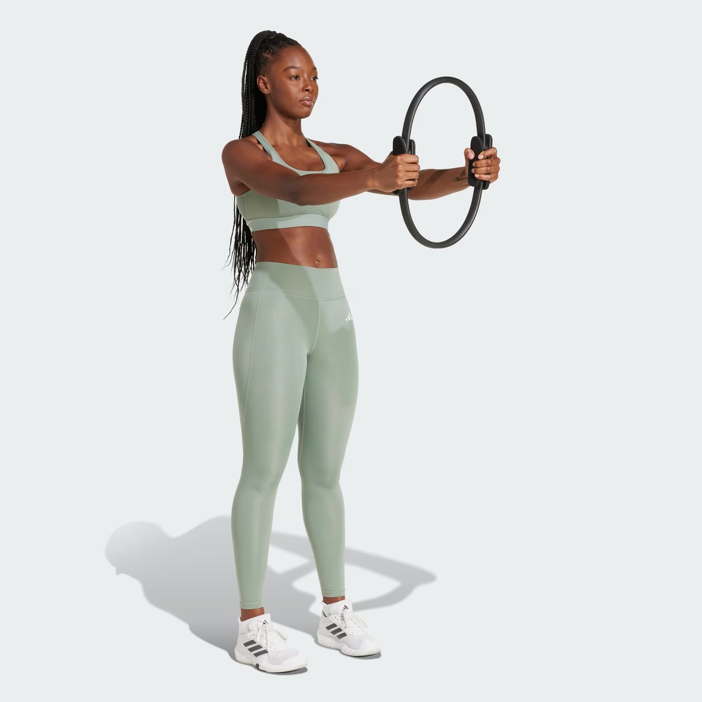 LEGGINS W NEW 78 TIG LINEN GREEN - ADIDAS