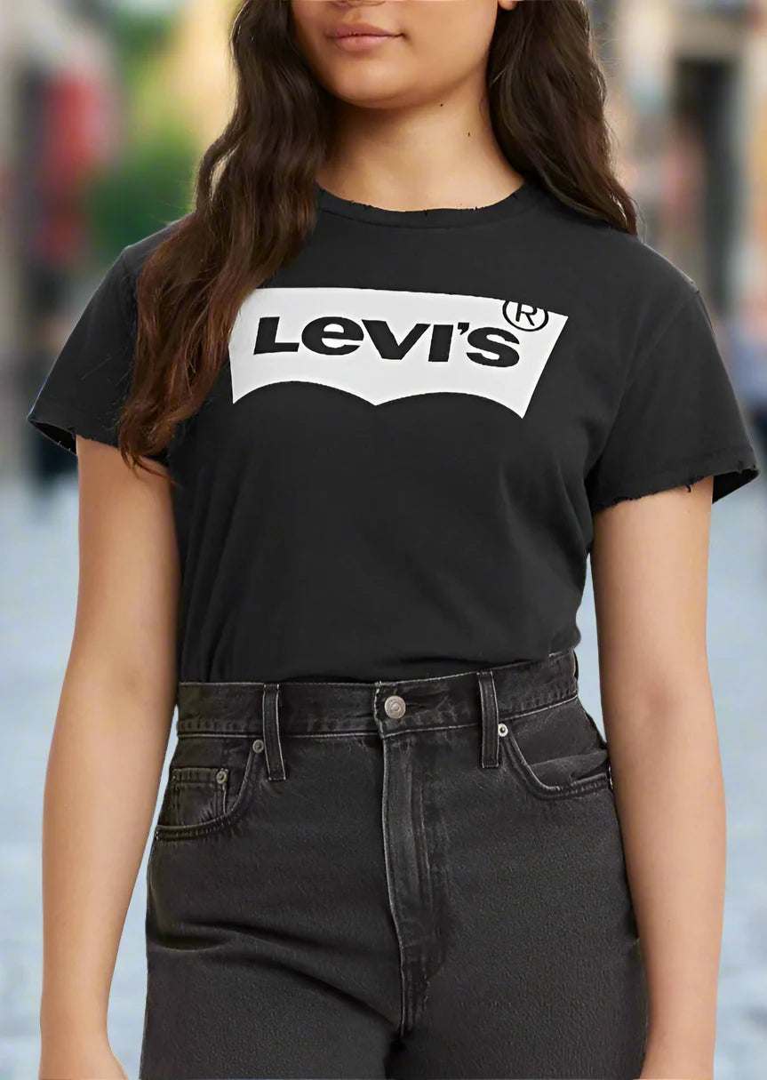 CAMISETA WOMAN BLACK/WHITE - LEVIS