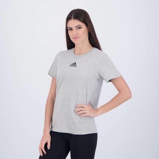 CAMISETA WOMAN W FRESH SS TEE M GREY - ADIDAS